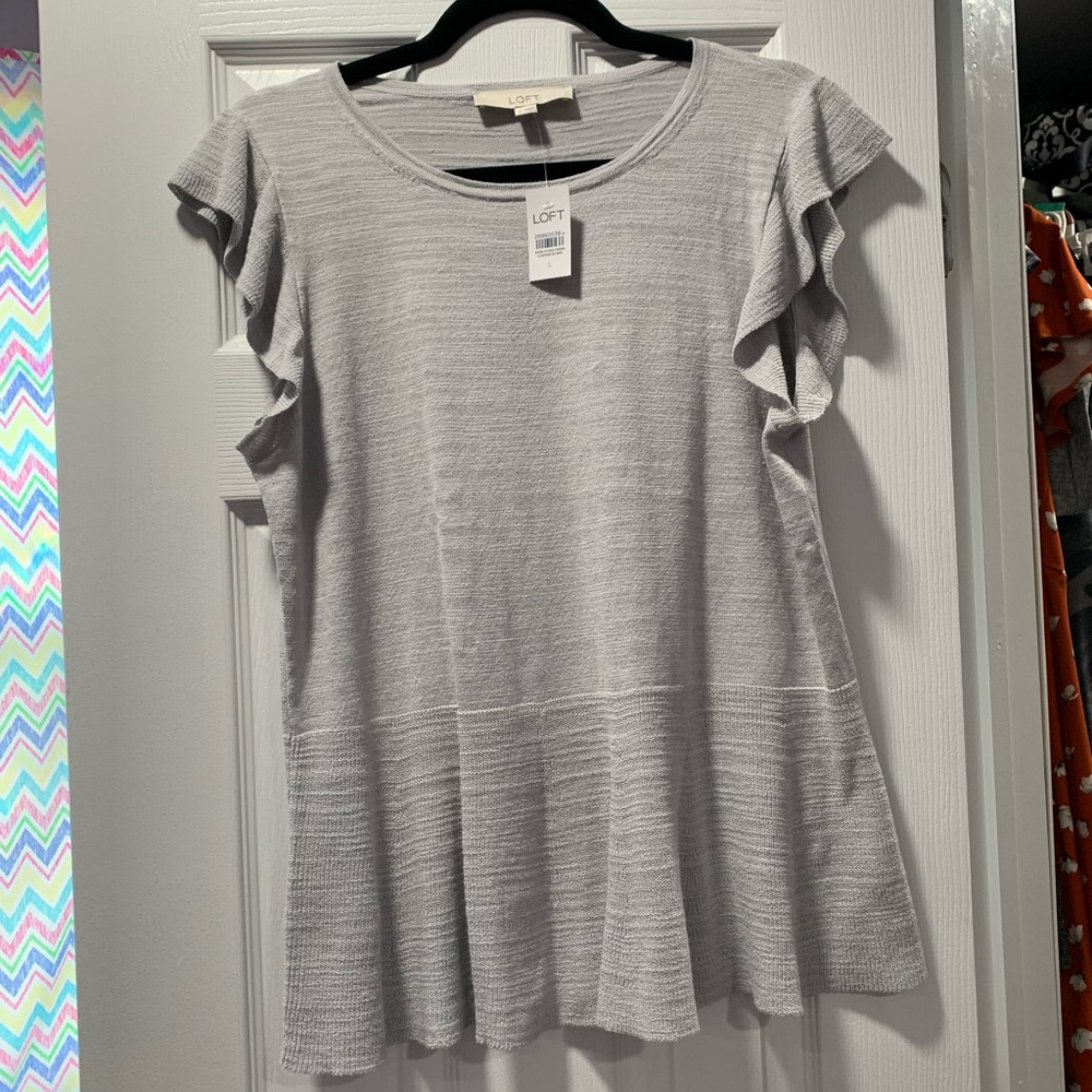NWT Loft Peplum lightweight sweater
